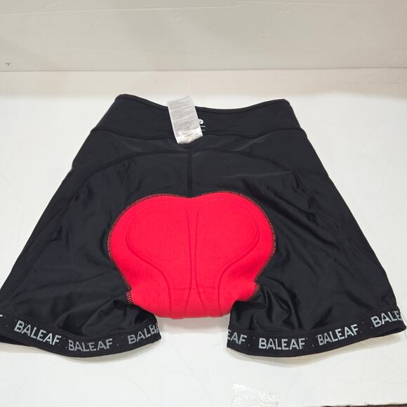 Baleaf Womens Padded Cycling Shorts M Black Bike 3D Gel Seat High Waist Pockets - Picture 6 of 13